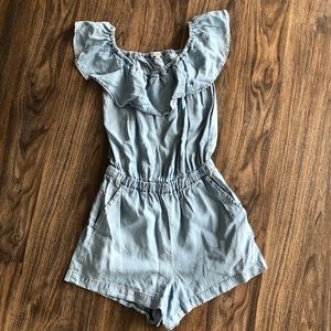 Splendid | Denim Chambray Romper xsmall
